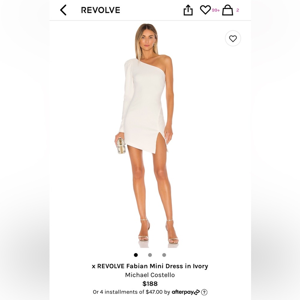MICHAEL COSTELLO X REVOLVE MINI DRESS IN IVORY